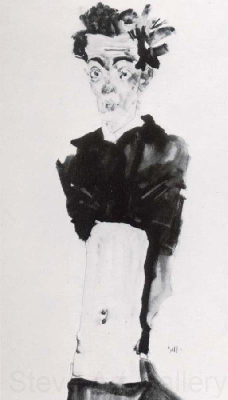 Egon Schiele Self portrait France oil painting art